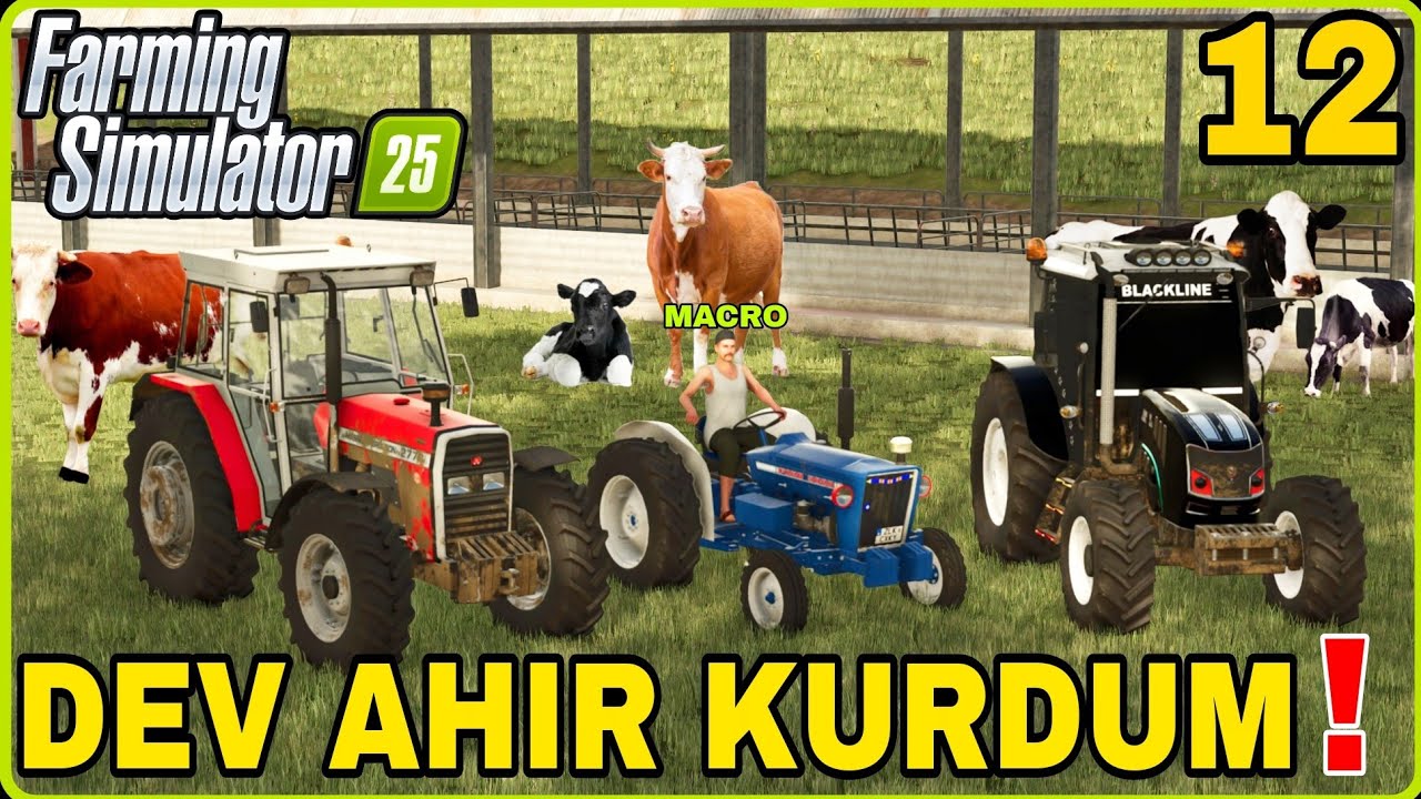 140 İNEK KAPASİTELİ DEV AHIR KURDUM❗️ ÇİFTLİKTEKİ BÜTÜN TRAKTÖRLERİ DEĞİŞTİRDİM Farming Simulator 25