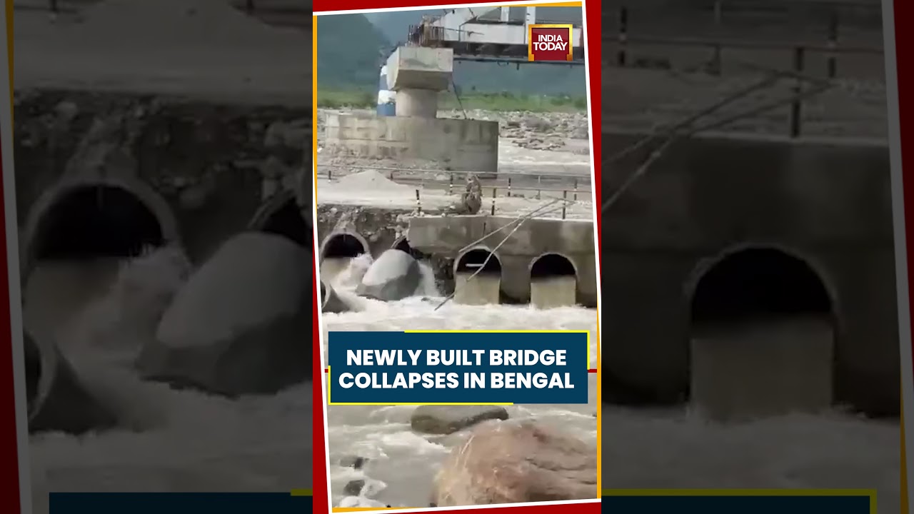 West Bengal News: Newly Built Hume Pipe Bridge Collapses After Heavy Rain In West Bengal