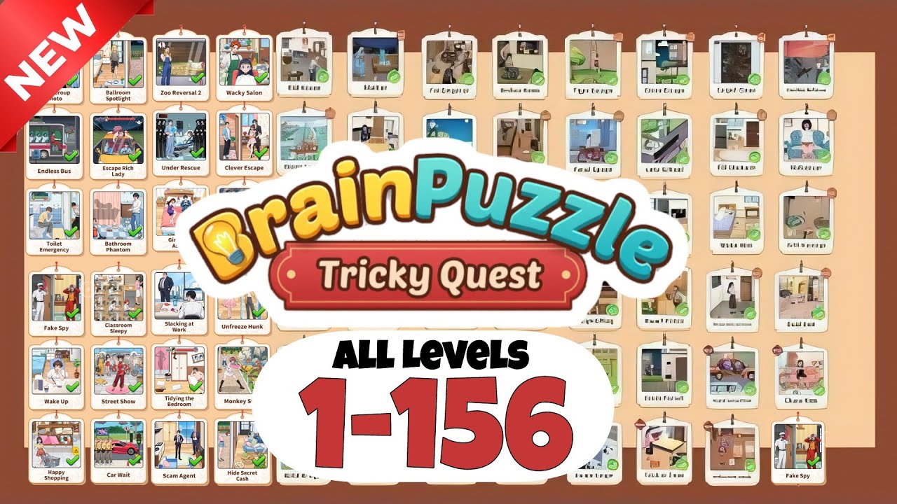 Brain Puzzle: Tricky Quest ALL LEVELS 1-156 Gameplay Walkthrough Full Game Solutions