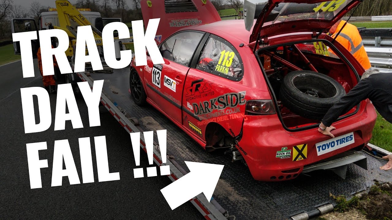 NEAR CRASH! - WHEEL BEARING FAILURE AT 55MPH!!! - OULTON PARK CIRCUIT - DARKSIDE DEVELOPMENTS