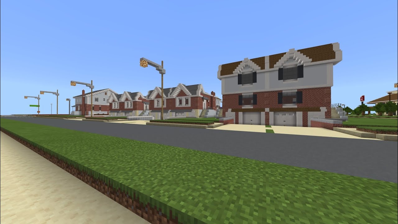 Minecraft - City Of Evansburg - Episode 37 - New Neighborhood And Houses! (Timelapse)