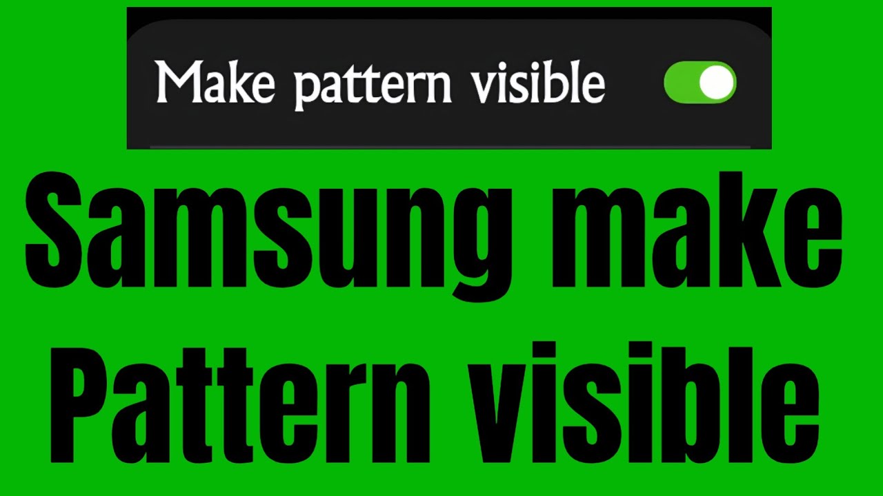 Make Your Lock Pattern Invisible in Seconds!