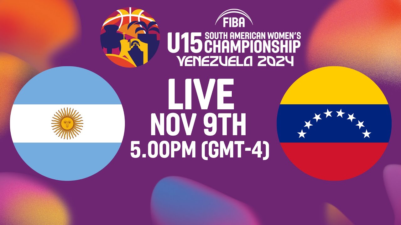 Argentina v Venezuela | Full Basketball Game | South American U15 Women's Champ. 2024 | Semi-Finals