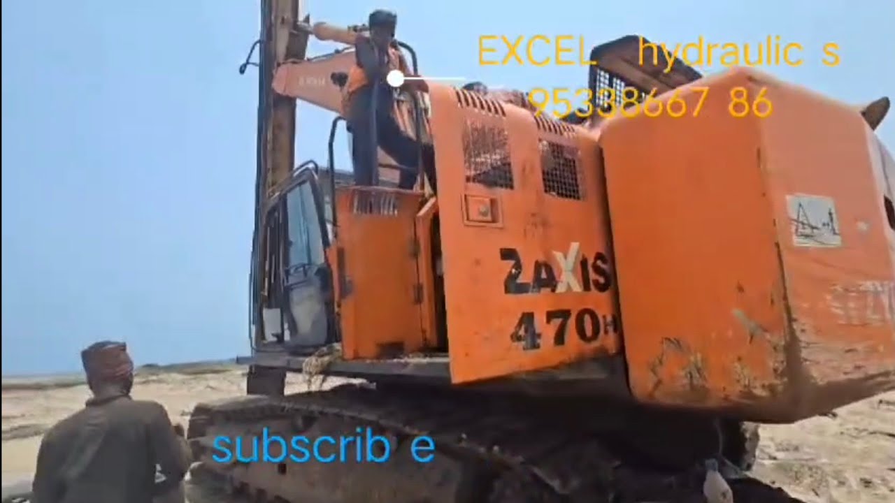 Tata Hitachi Zaxis 470 hydraulicpump repair