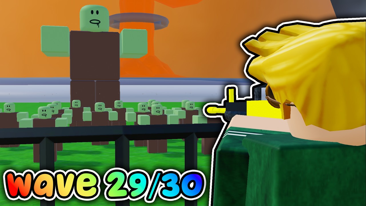 SURVIVNG WAVES OF ZOMBIES IN ROBLOX BAKE OR DIE...