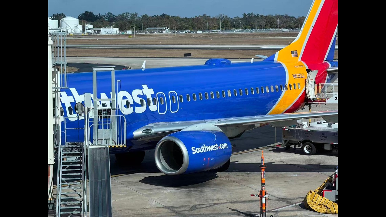 Feb-05-2026 Southwest Airlines WN3093 (N8301J) B737-800 Tampa Airport Landing