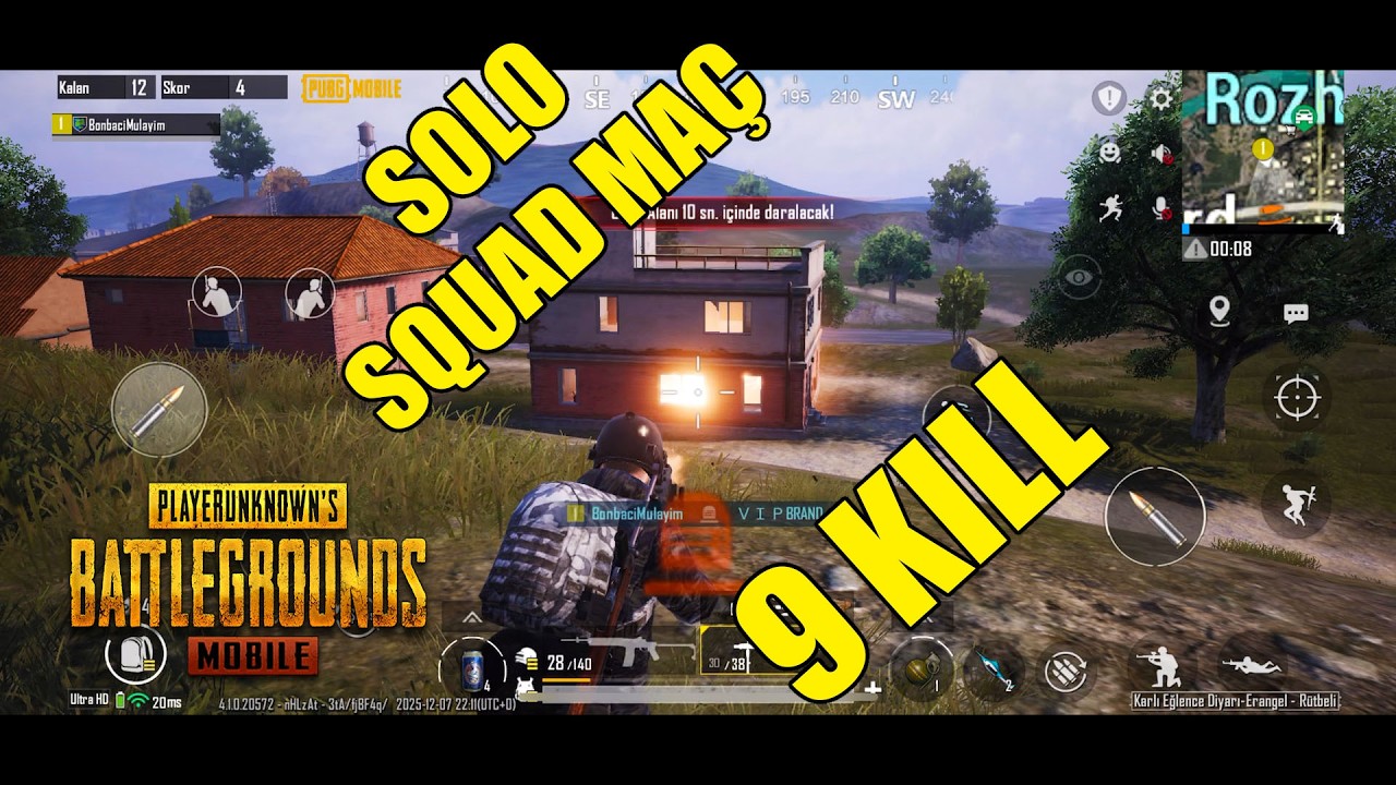 Pubg mobile erangel kış diyarı 9 eleme