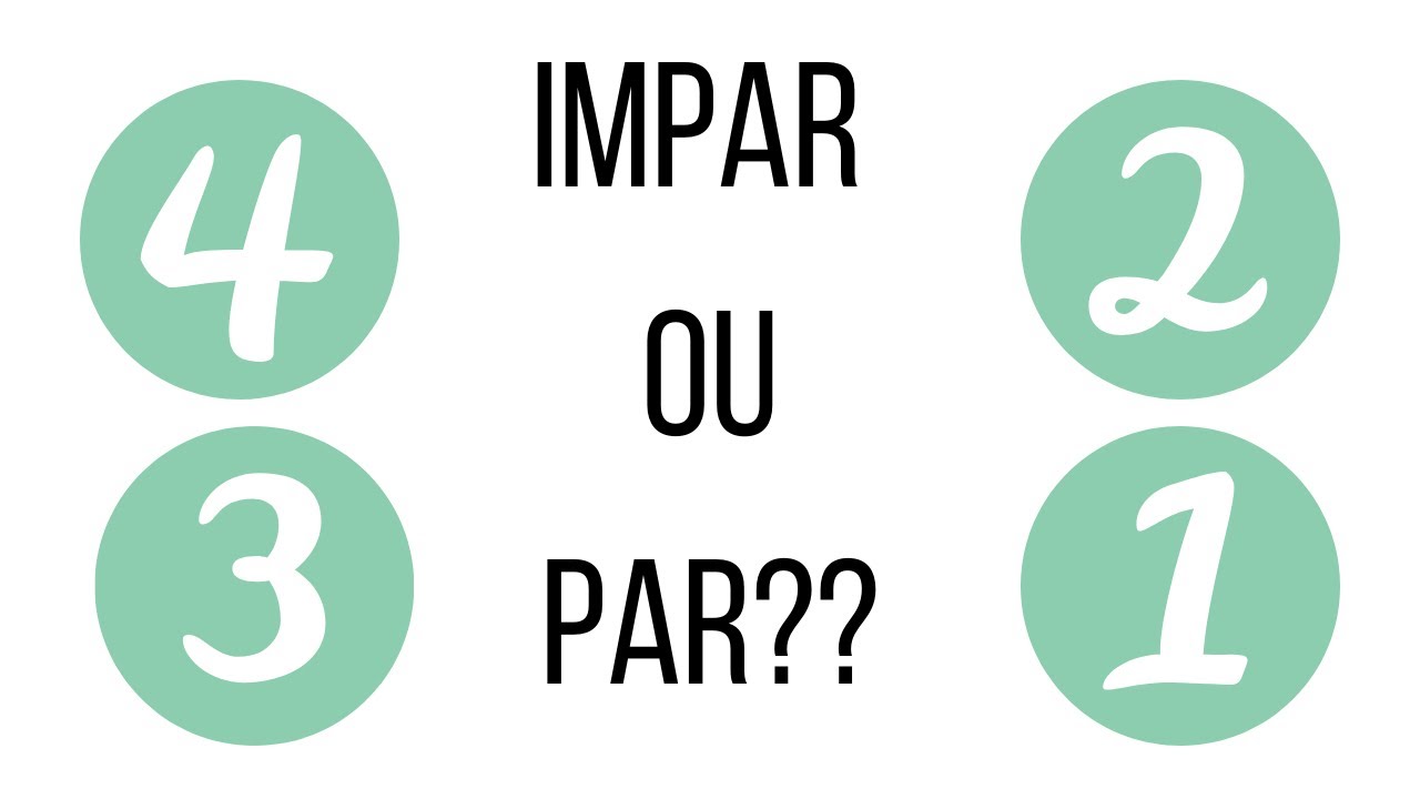 Como saber se o número é ímpar ou par?