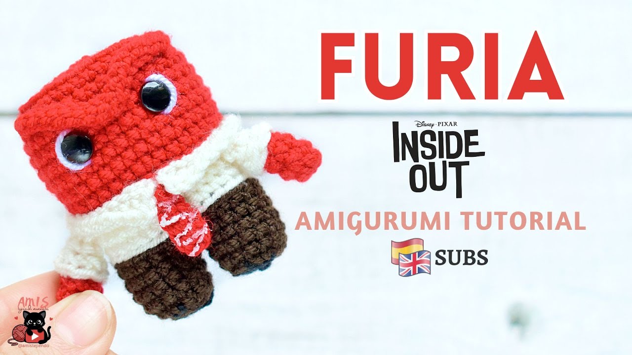 Furia Amigurumi Tutorial | Intensamente | Amis Tejiendo Momentos ENG/SPA Subs