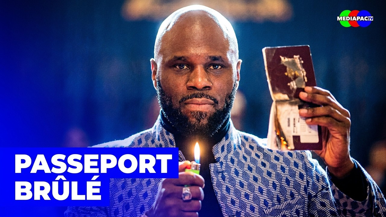 Kémi Séba brûle son passeport français en réponse à Macron | Mediapac TV
