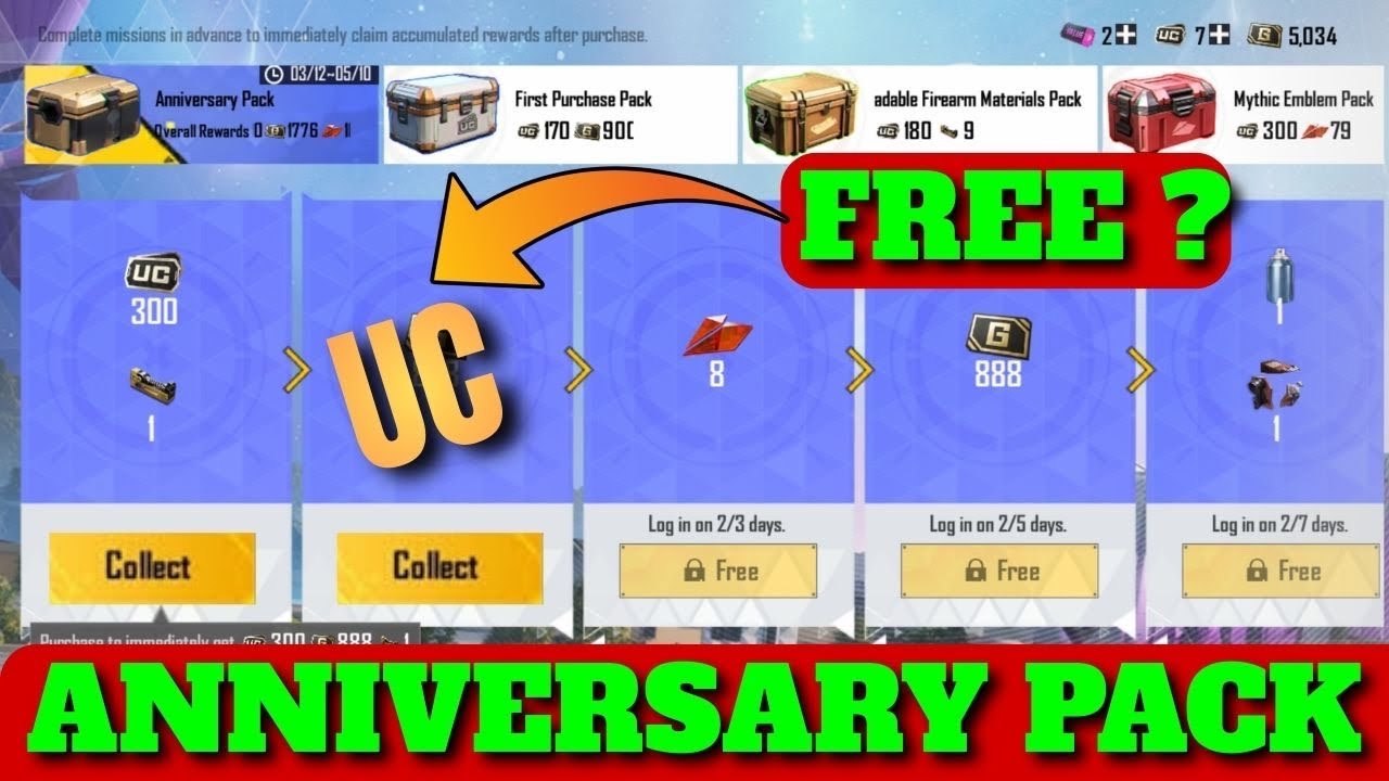 300 UC ANNIVERSARY PACK PUBG MOBILE | DAILY SPECIAL BUNDLE CHANGES 4.3 UPDATE