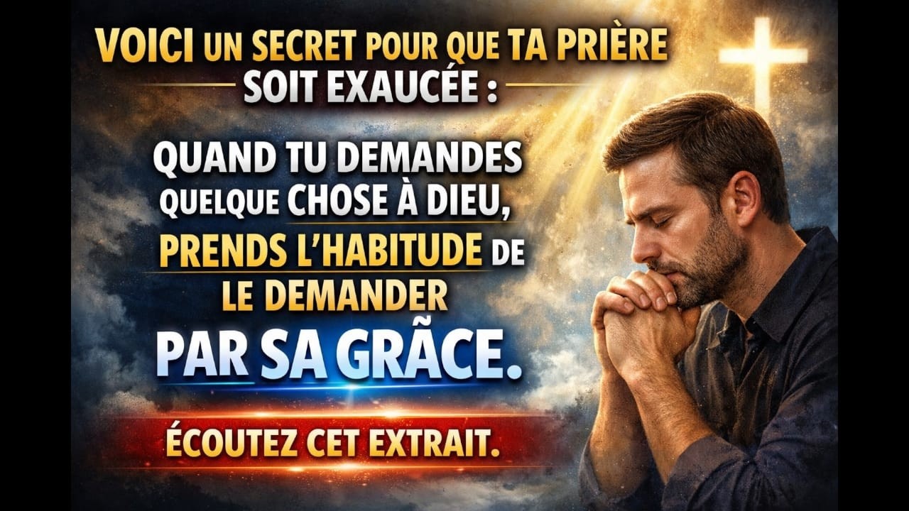 VOICI UN SECRET POUR QUE TA PRIÈRE SOIT EXAUCÉE : QUAND TU DEMANDES QUELQUE CHOSE À DIEU, PRENDS...🖕