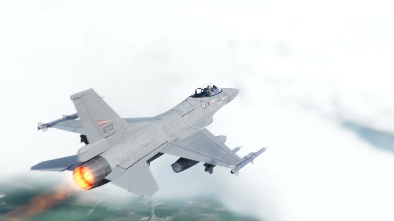 Royal Norwegian Air Force RNoAF F 16 Flying Around