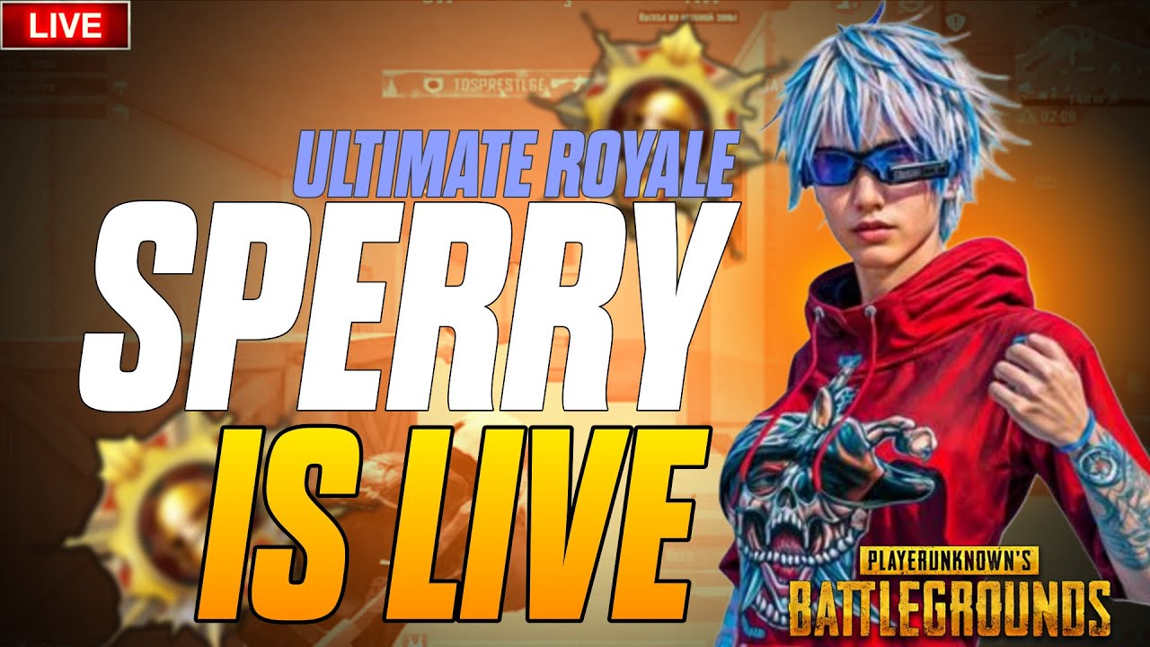 ULTIMATE ROYALE BEGIN RANK PUSH | LIVE  PUBG MOBILE ZERO RECOIL SENSITIVITY 🔥| WITH SPERRY PUBG 🥳