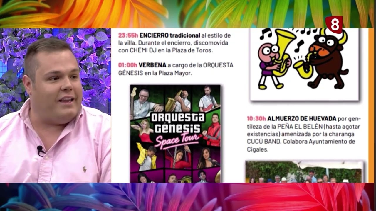 Entrevista Especial Fiestas de Santa MArina 2025 en el Magazine de la 8