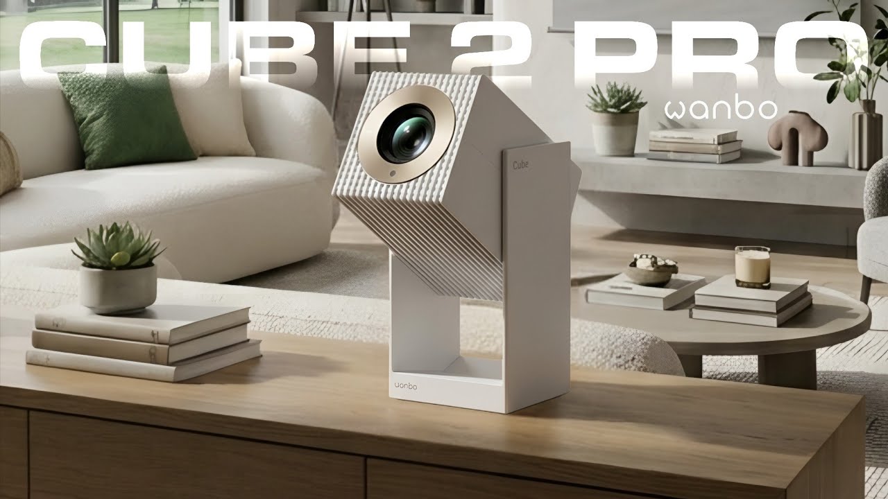 Wanbo Cube 2 Pro – Mini Projector with a Stylish 230° Rotating Design!