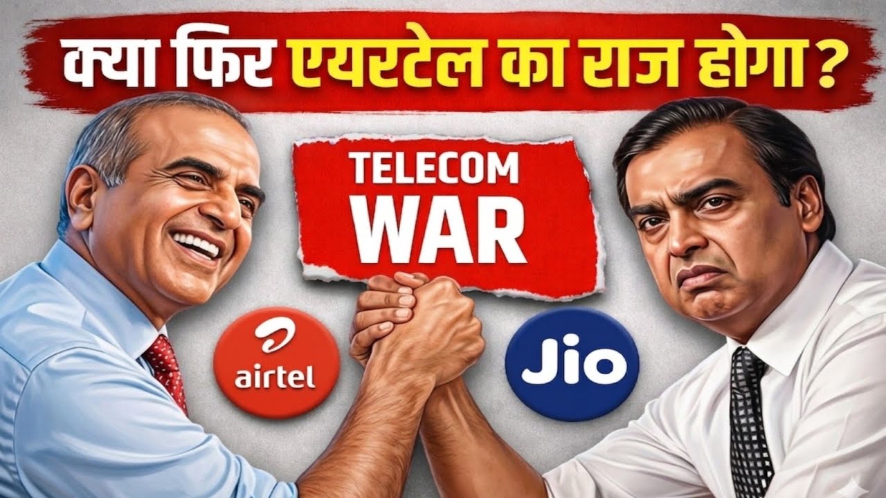 Airtel vs Jio Telecom War |Airtel vs Jio  कौन बनेगा असली 5G King? 2030