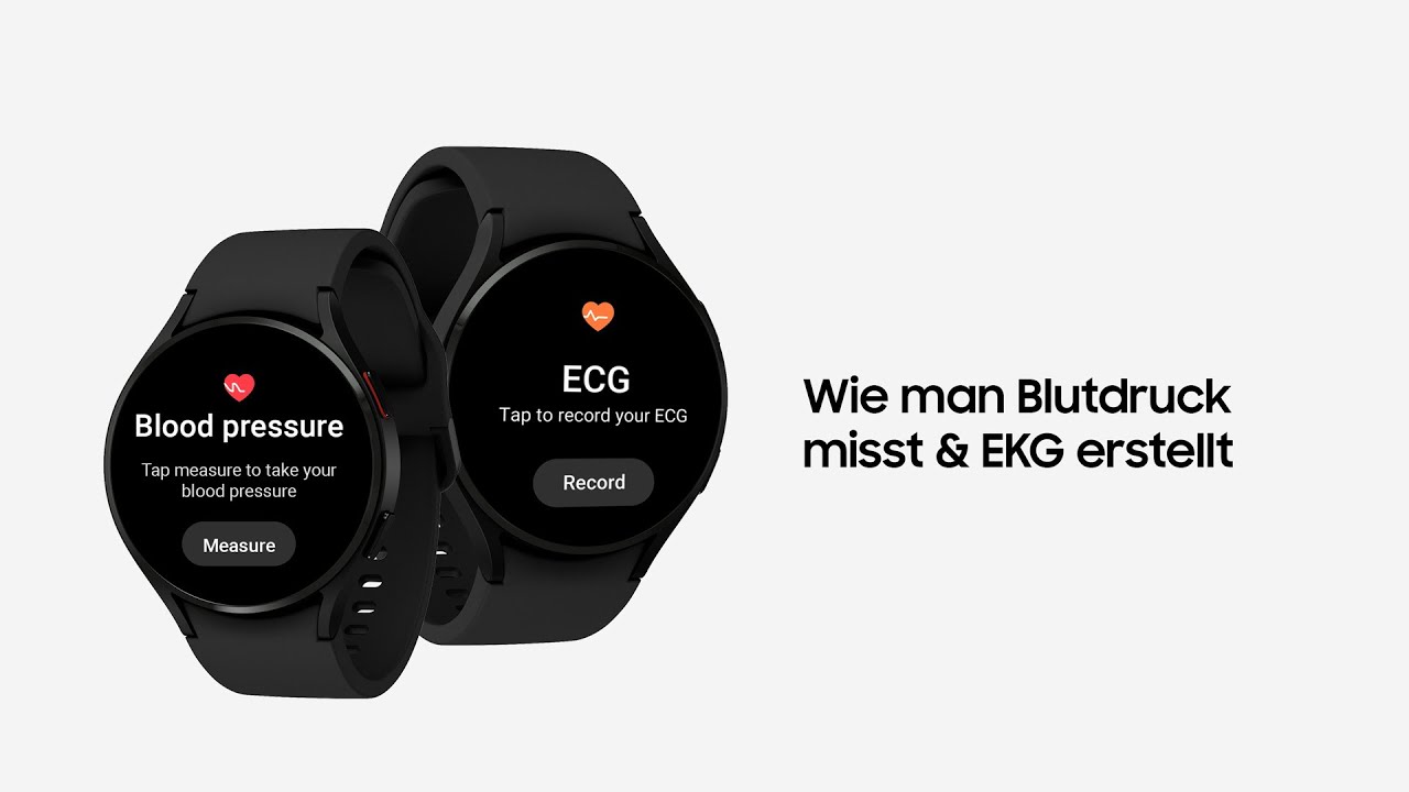Galaxy Watch4: Wie man Blutdruck misst & EKG erstellt