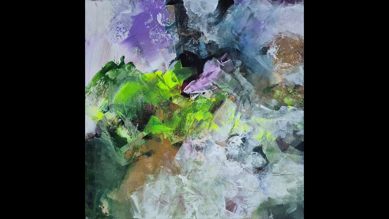 Catalyst Wedge Techniques: Step-by-Step Abstract Acrylic Painting | New Full Demo #abstract