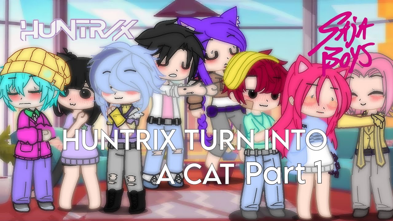 HUNTRIX TURN INTO AN CAT || Kpop demon hunters || gacha club
