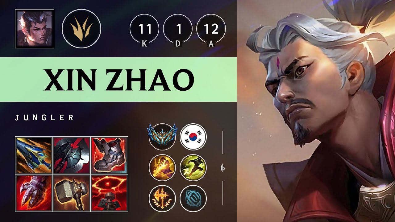 Xin Zhao Jungle vs Rengar - KR Challenger Patch 25.20