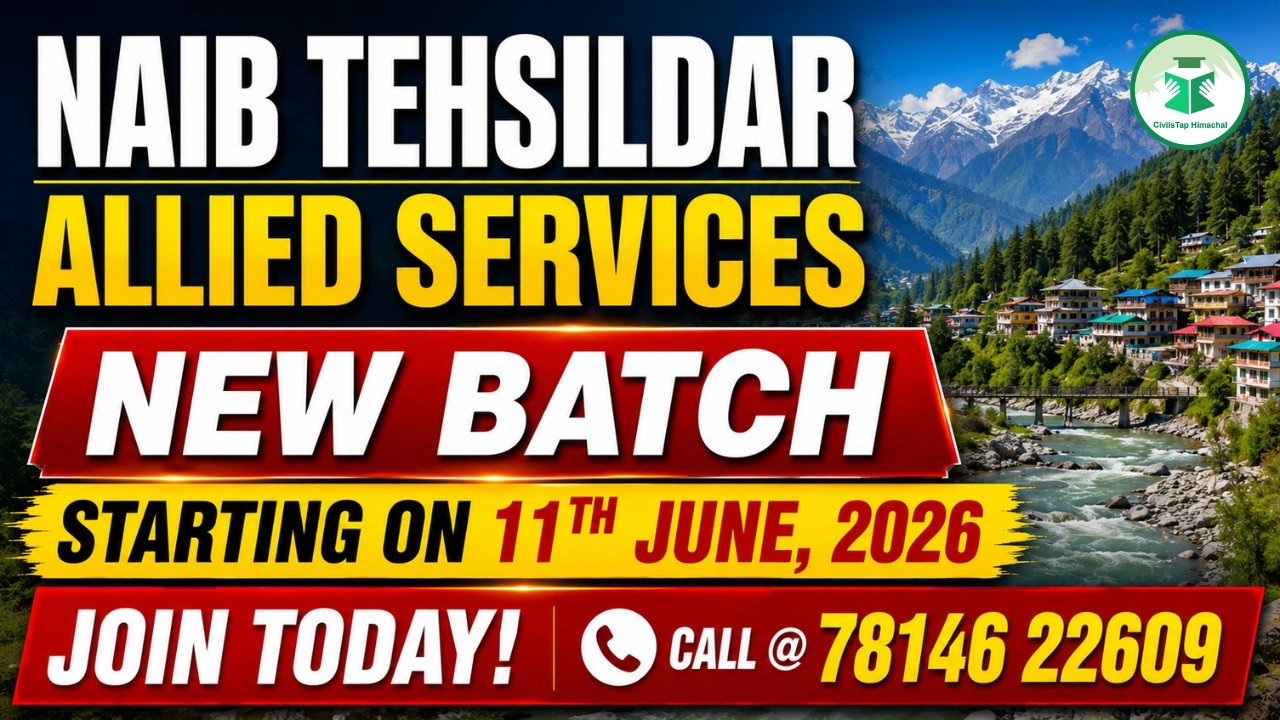 Naib Tehsildar & Allied Services 2026 | New Batch Starting 11th June | Join Today | CivilsTap