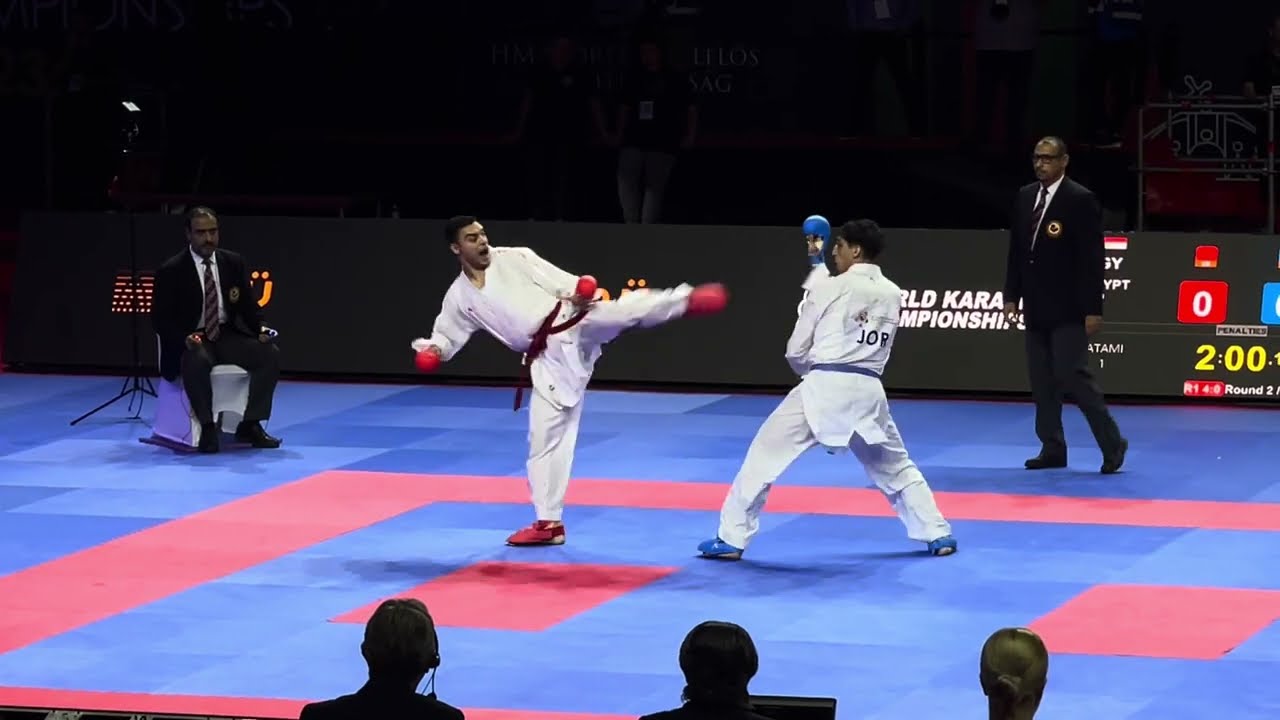 WORLD CHAMPIONSHIP FINALS  TEAM KUMITE (EGYPT 🇪🇬 VS JORDAN 🇯🇴 2nd MATCH)