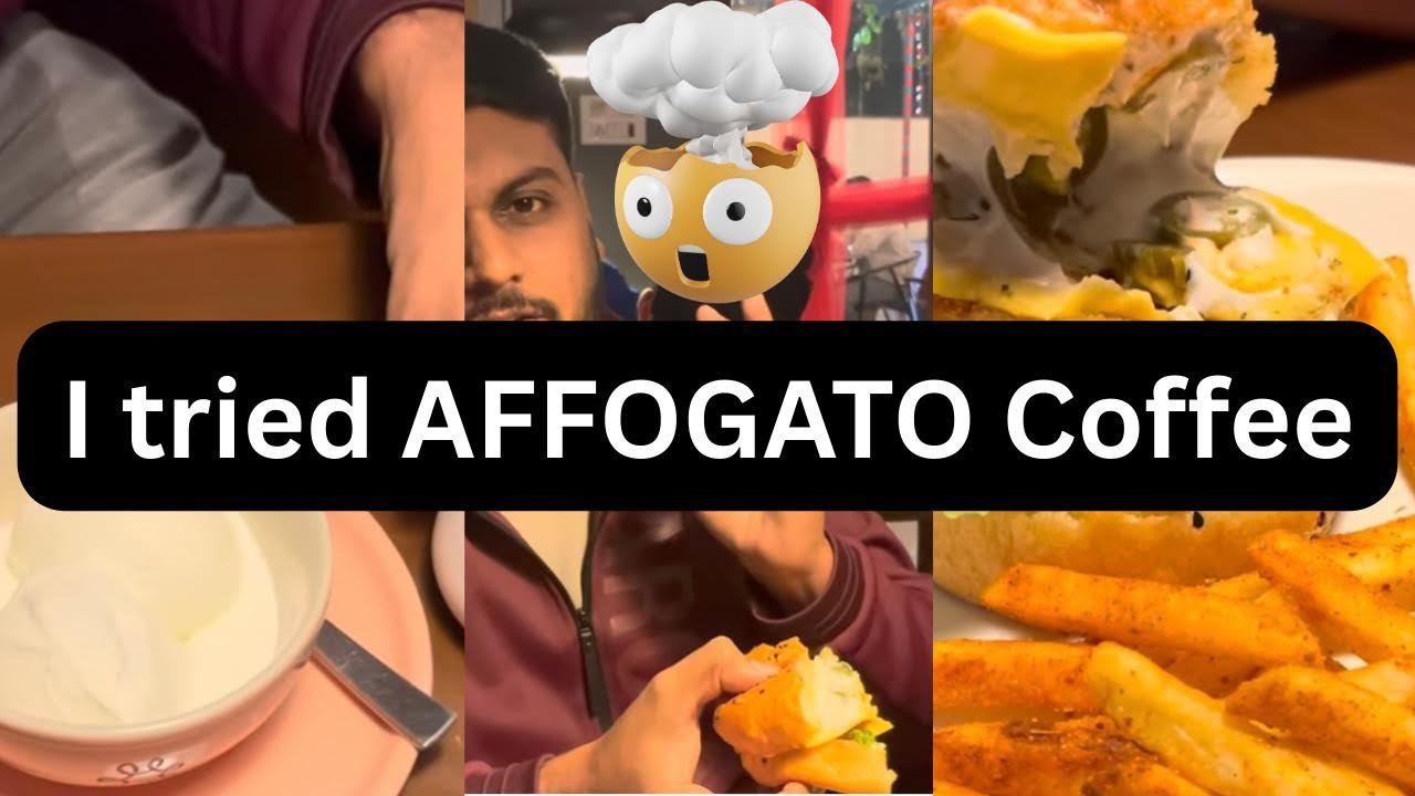 Unique coffee and unique Burger