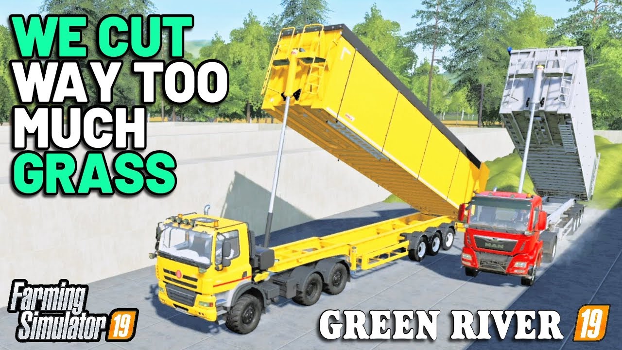 WE CUT WAY TOO MUCH GRASS! | Green River Farming Simulator 19 - Episode 8