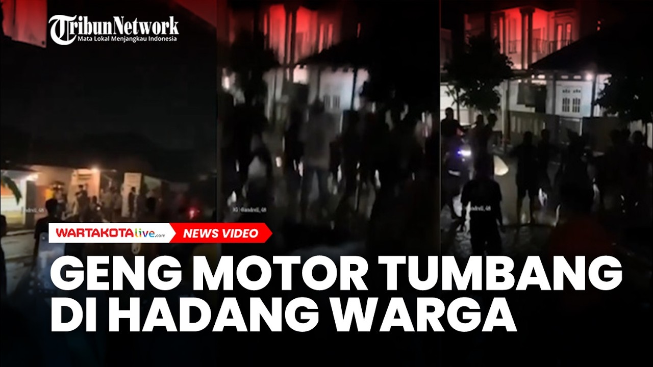 Geng Motor Tumbang di Hadang Warga di Cirebon, 4 Motor Dibakar