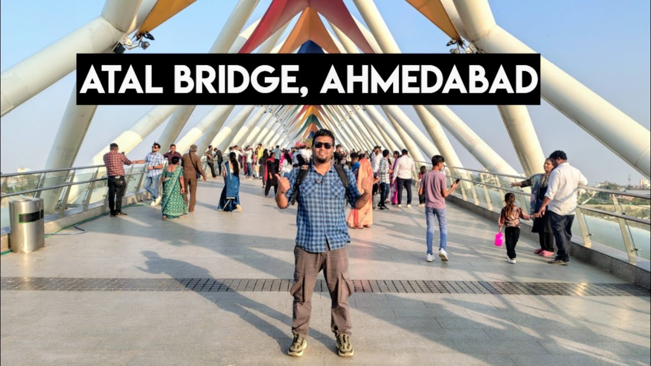 Atal Bridge Ahmedabad | Riverfront flower show | Complete tour | Gujurat | @Vivekgohatraj21 