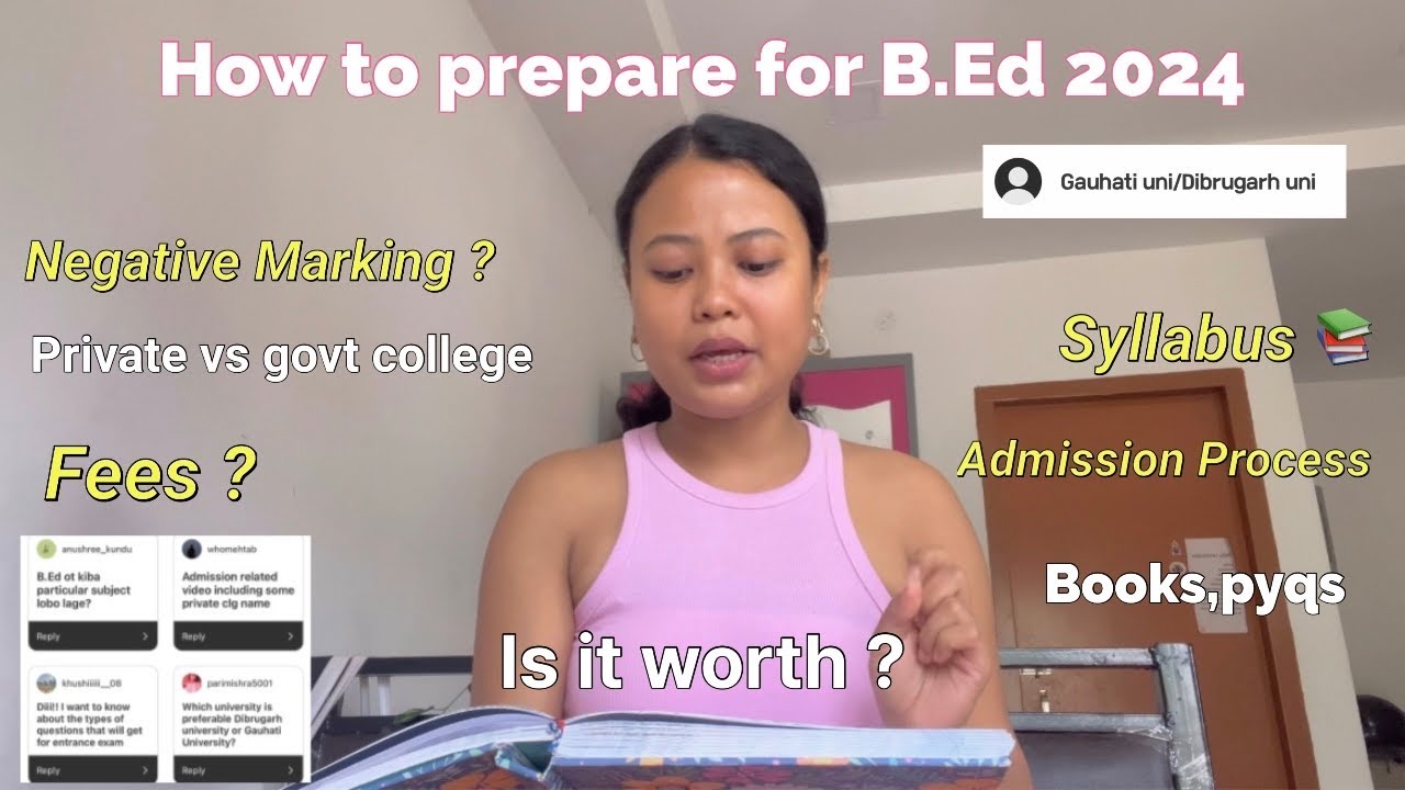 Gauhati university B.Ed Entrance Examination📚Syllabus,Admission Process,How to prepare,Private/Govt🎀