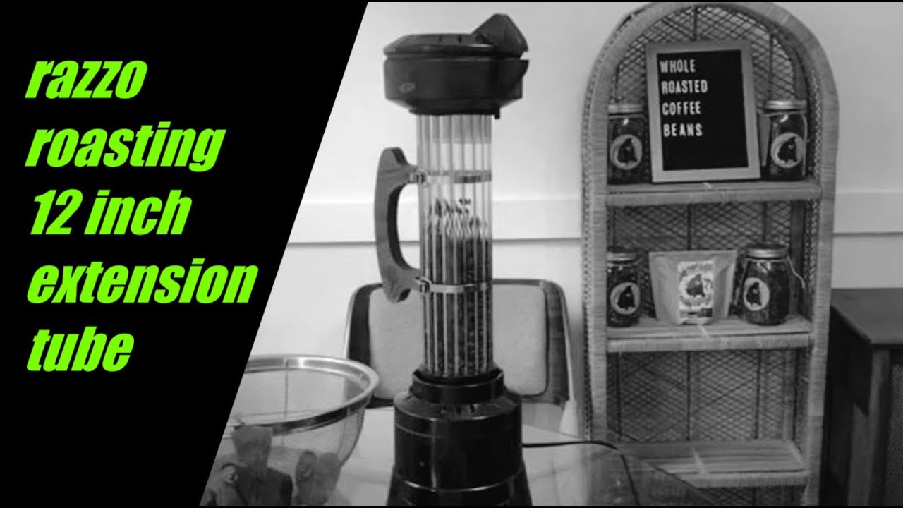 Razzo Roast Glass Chamber / Razzo Roasting Extension Tube / Roasting on Fresh Roast SR800 Roaster
