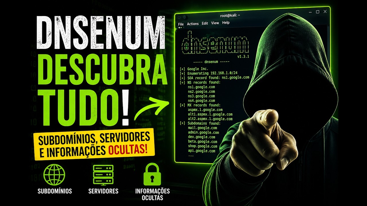 DNSENUM: Descubra Subdom&iacute;nios e Informa&ccedil;&otilde;es Ocultas de Qualquer Site!