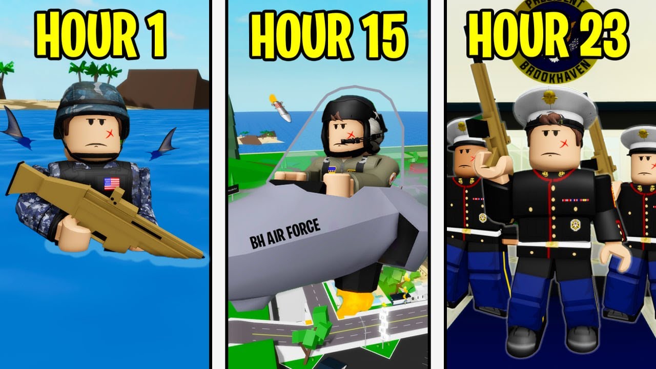 I Work EVERY Military Job in 24 HOURS!! (Brookhaven RP)