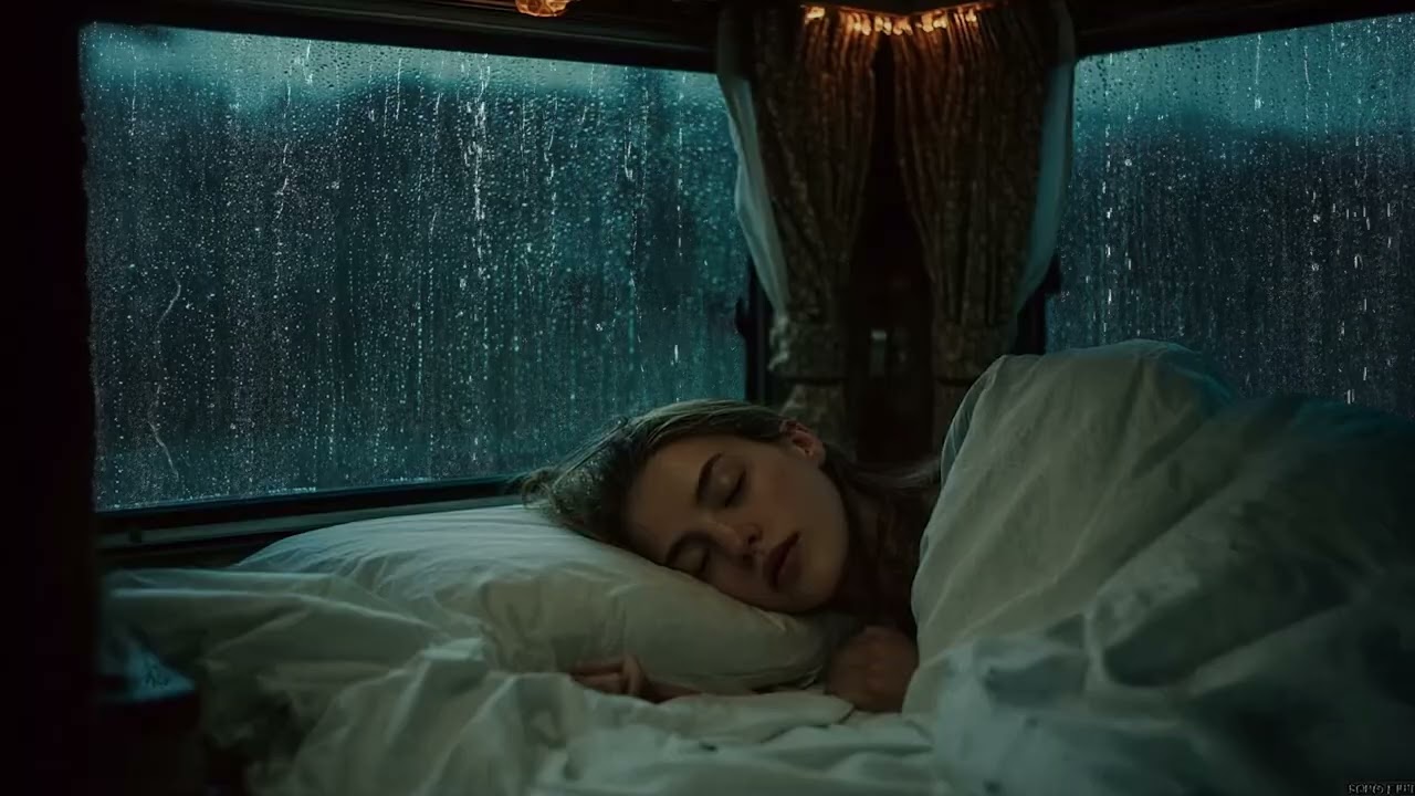 ⚡️ Rain and Thunder Sound On Window Car for Sleeping, Insomnia, Relaxation, Meditation, Focus, Yoga