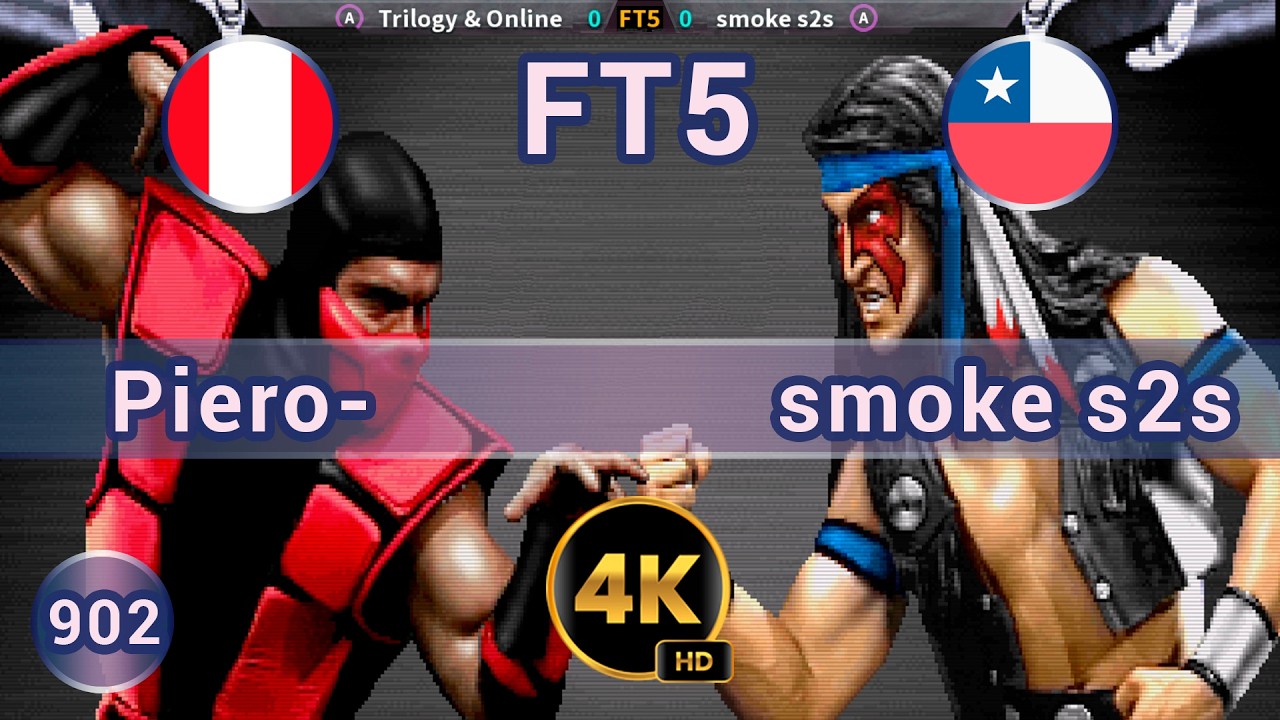 UMK3 - 🇵🇪 Trilogy & Online vs smoke s2s 🇨🇱 FT5 / 4K 60 FPS #umk3 #ultimatemortalkombat3 #fightcade