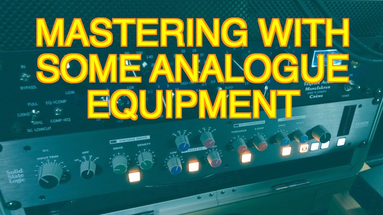 Mastering music with some Analogue Equipment - Recording Studio