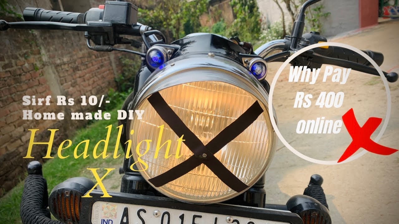 STYLISH CAFE RACER HEADLIGHT X FOR MY CLASSIC 350 BS6😍