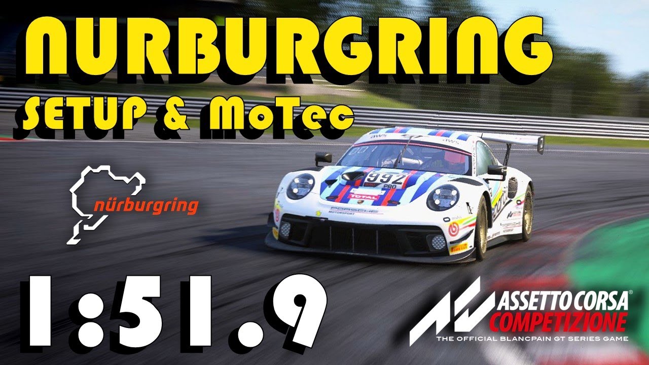 NURBURGRING HOTLAP| 1:51.9 | Setup & MoTec | Assetto Corsa Competizione