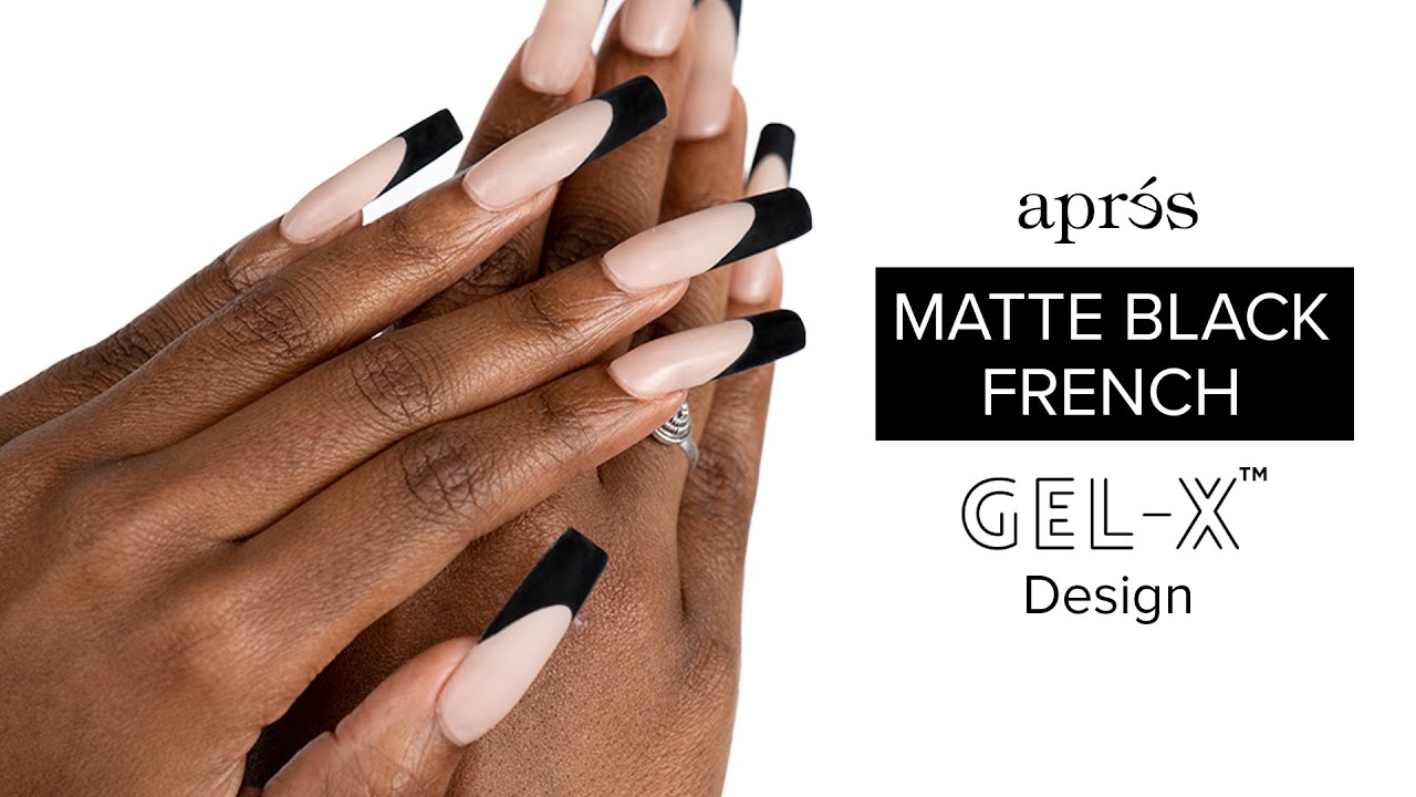 Black Matte French Design