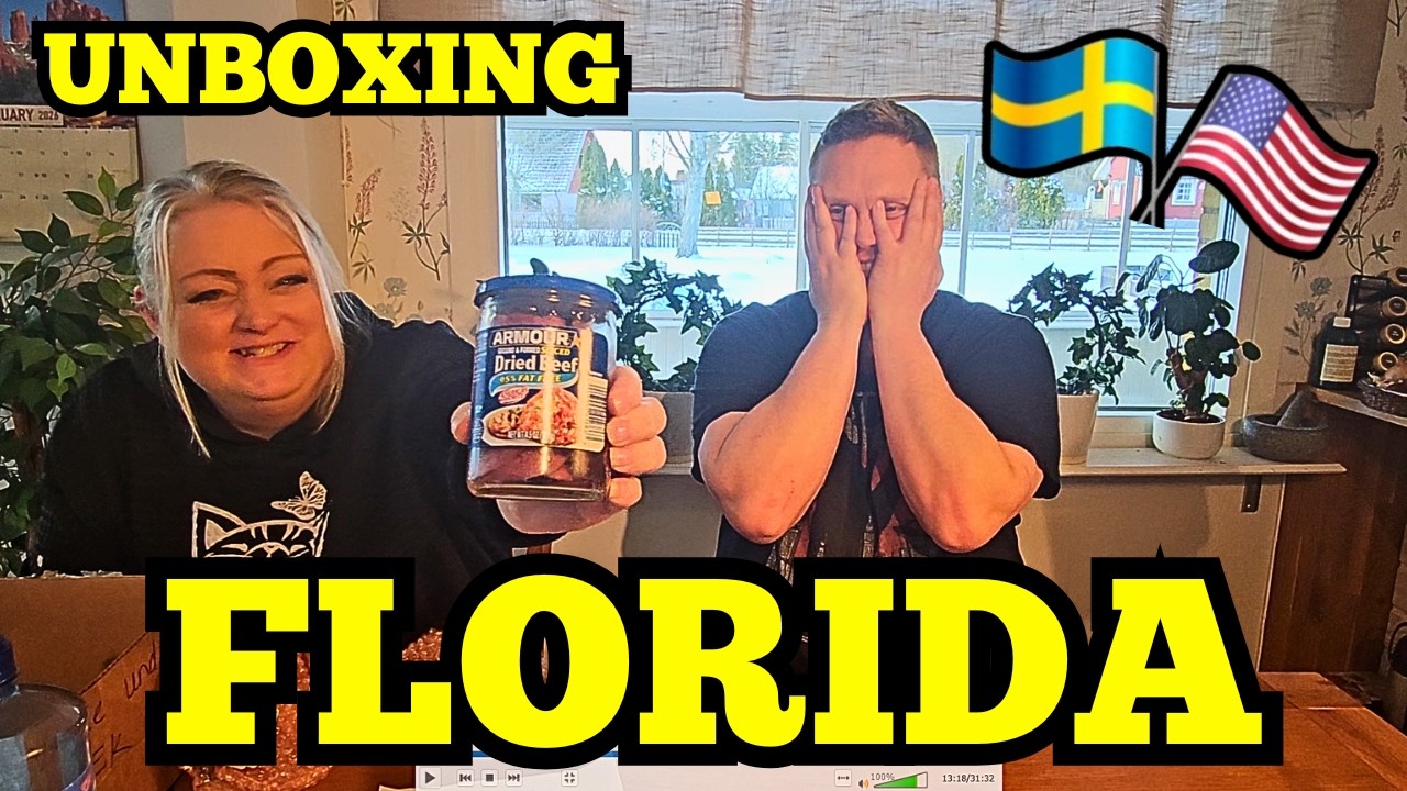 Swedish couple unbox WONDERFUL gifts from Florida!