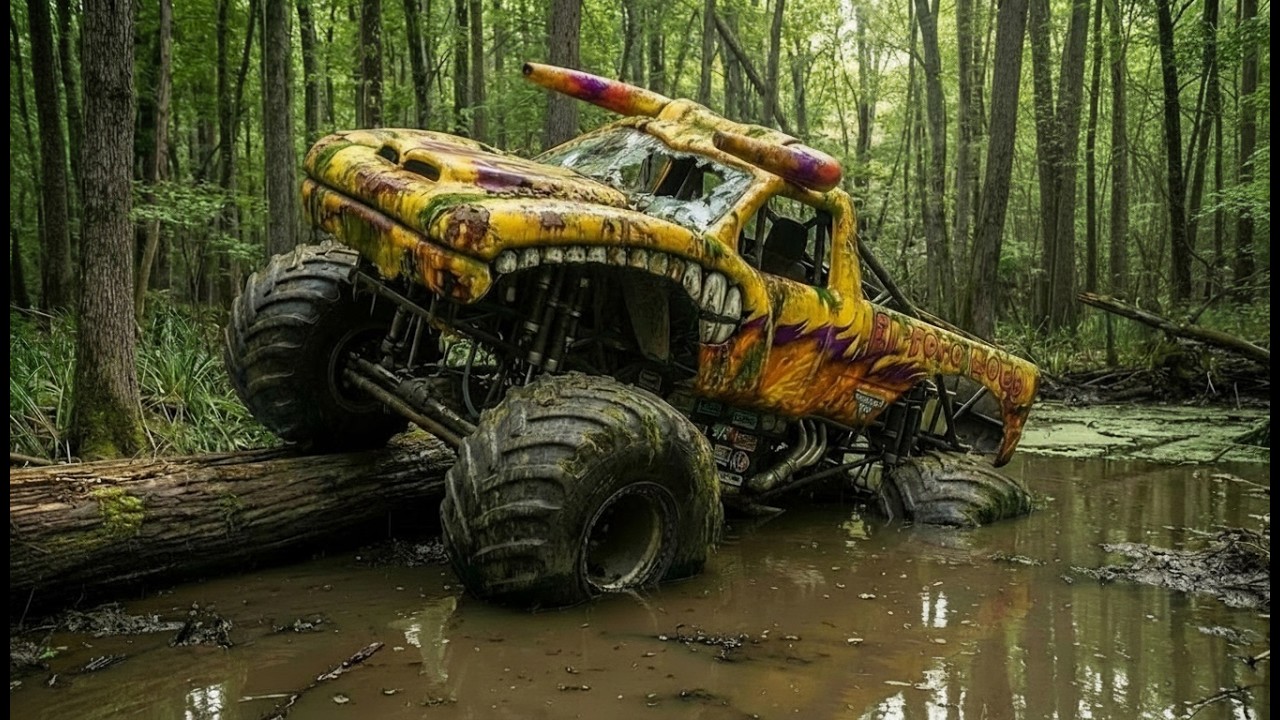 FULLY Restoration Abandoned MONSTER TRUCK Sunk In SWAMP | Restoring FORGOTTEN Jeep For 50 Years