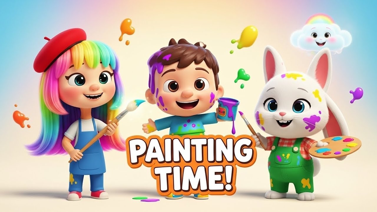 Painting Time Kids Song | Learn Colors & Creativity