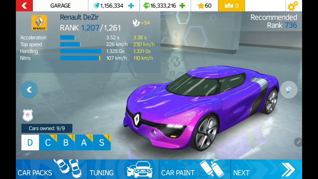 Playing Asphalt Nitro & Using All Class D Car (In Tablet)