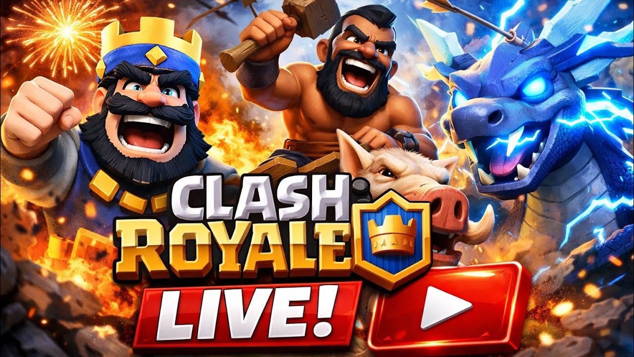 😱 1 HP COMEBACK LIVE! | INSANE CLASH ROYALE PUSH 🔥