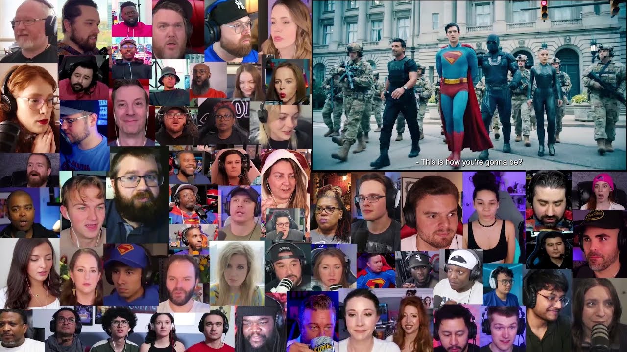 Superman Trailer Reaction Mashup