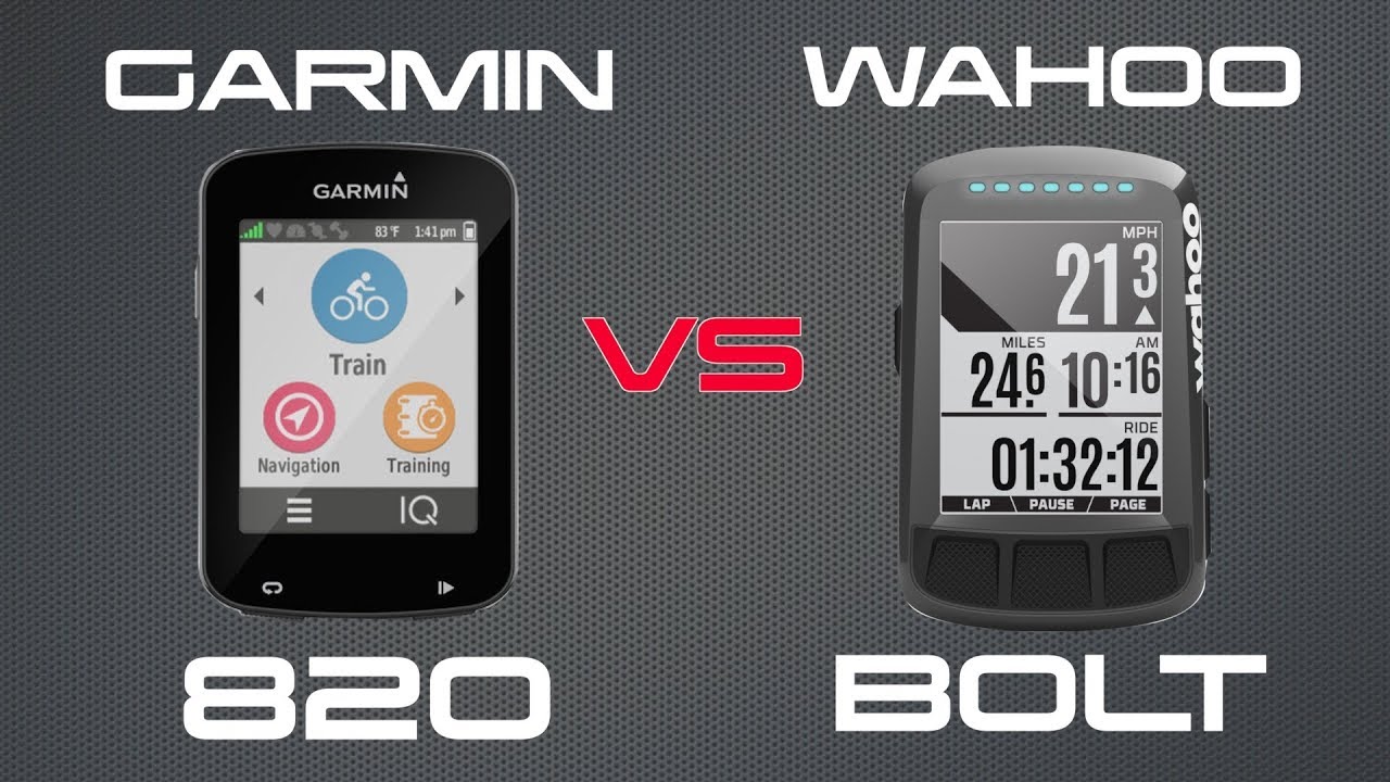 Garmin Edge 820 vs Wahoo Elemnt Bolt Review