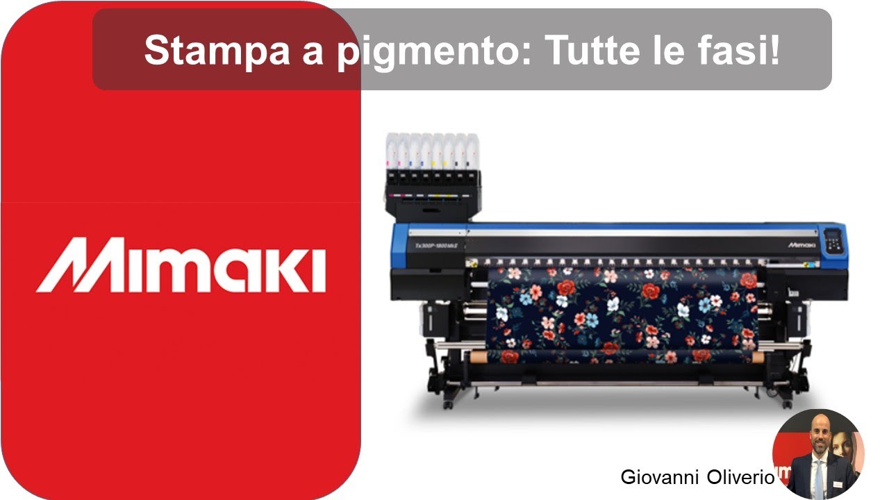 Stampa digitale diretta su tessuto con inchiostro a pigmento Mimaki