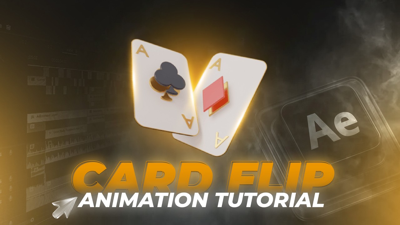 Card Flip Animation Tutorial | Full After Effect Tutorial